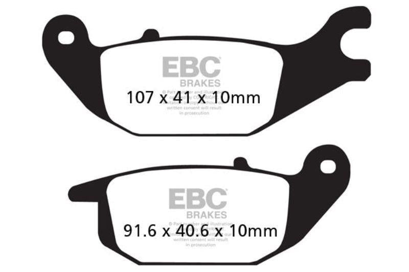 EBC Brake Pads Organic (Rear)-SFA343