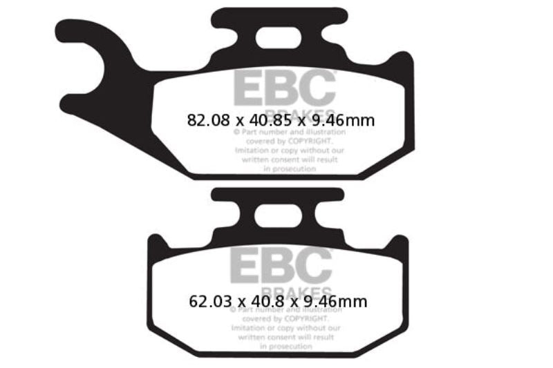 EBC Carbon Brake Pads (Rear)-FA317TT