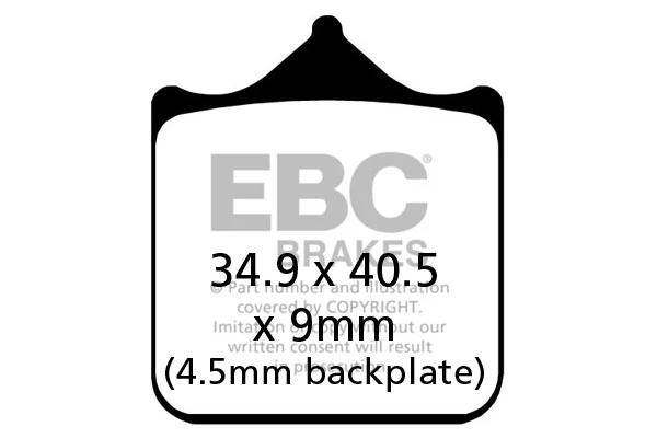 EBC Brake Pads - FA604/4HH Fully Sintered - 2 Set Front
