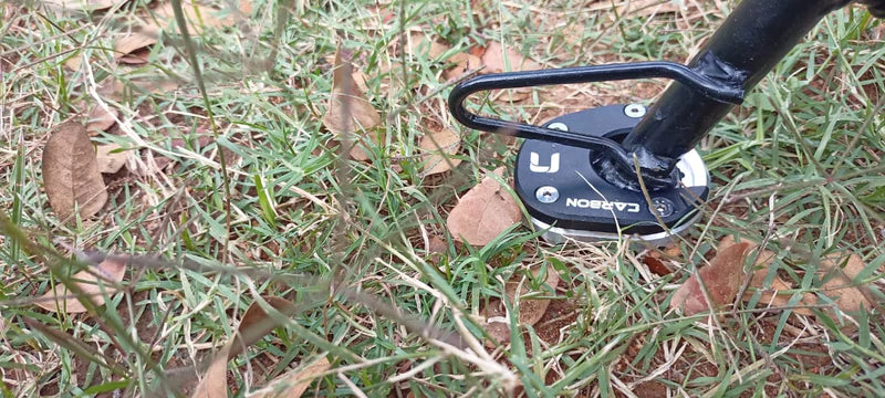 "Elements" Kickstand Extender for Dominar 400 (upto 2018) - Carbon Racing - Riders Junction