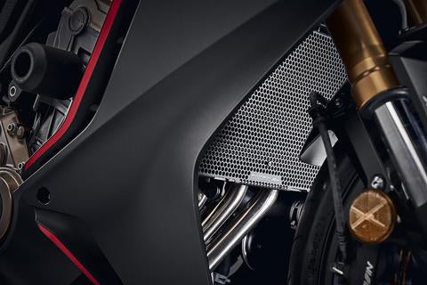 Evotech Performance Honda CBR650R Radiator Guard (2019+) Part No- PRN014416-02 - Riders Junction
