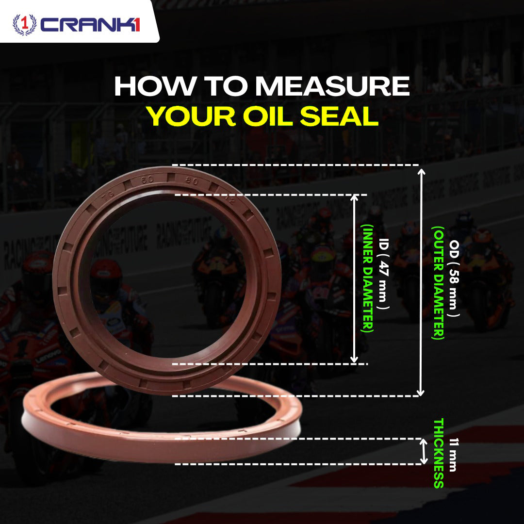 Fork Oil Seals Pair For Suzuki Hayabusa GEN-3 (2021 Onwards) - CPF109 - CRANK1