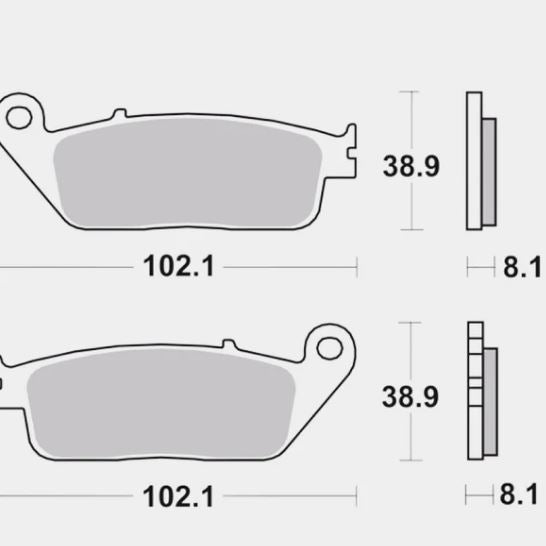 Front Brake Pads Sintered - Brembo - 07HO30SA
