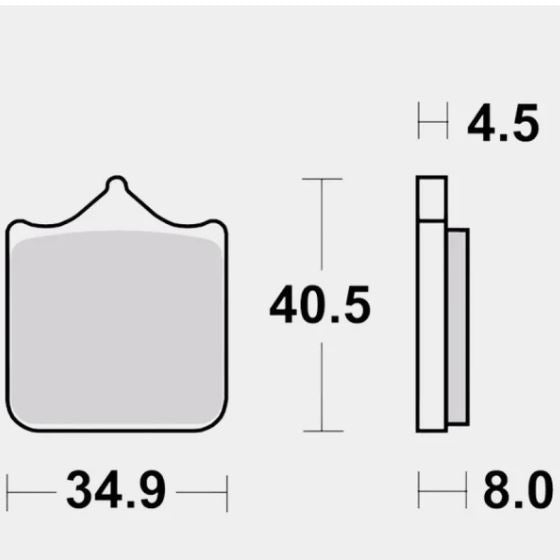 Front Brake Pads Sintered - Brembo - 07BB33SA