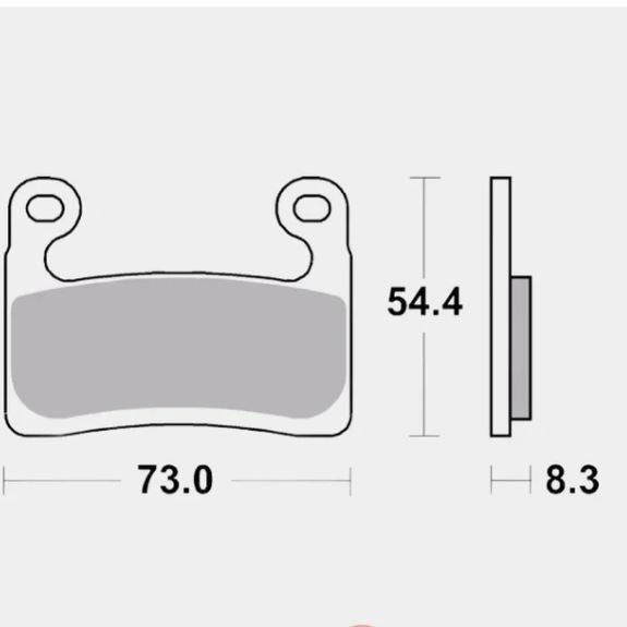 Front Brake Pads Sintered - Brembo - 07GR99SA