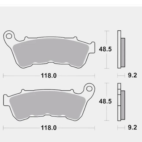 Front Brake Pads Sintered - Brembo - 07HD22SA