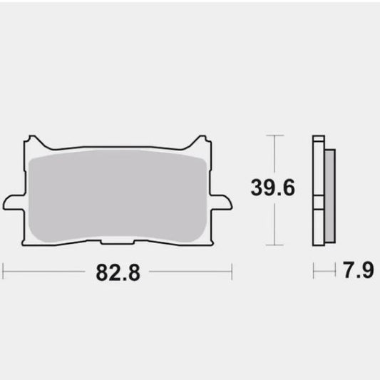 Front Brake Pads Sintered - Brembo - 07HO62SA