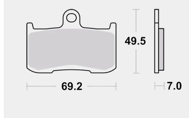 Front Brake Pads Sintered - Brembo - 07KA23SA
