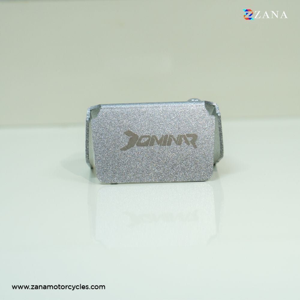 Dominar 250/400 Front Fluid Reservoir Oil Cover Silver Painted by ZANA-ZI-8197