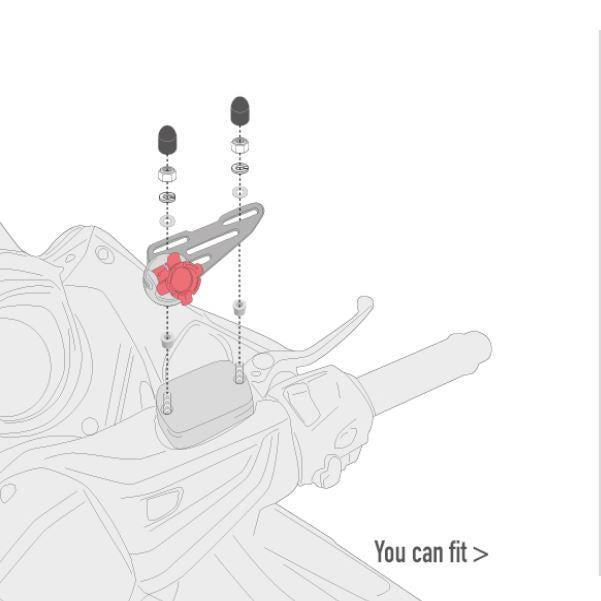 GIVI Specific Kit To Mount GPS Mount On Brake Fluid Reservoir - 03VKIT