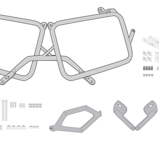 GIVI Specific Pannier Holder for Monokey Cam-Side Trekker Outback Side Cases for Triumph Tiger 1200 GT - PLO6422CAM