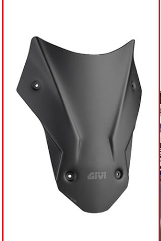 GIVI Specific low and sports Windscreen matt black Honda CRF1000L Africa Twin - D1144BO