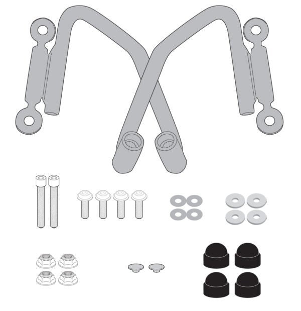 GIVI Windscreen Fitting Kit for Honda CB500F (’19-’23)-A1176A