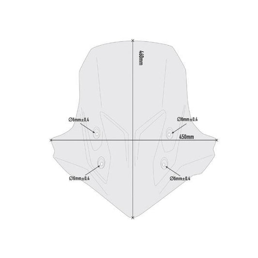 GIVI Windscreen for Honda CB500X 19-23-D1171S