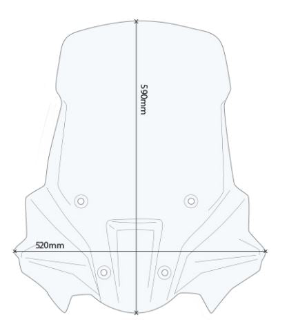 GIVI Windscreen for Triumph Tiger 900 - D6415ST
