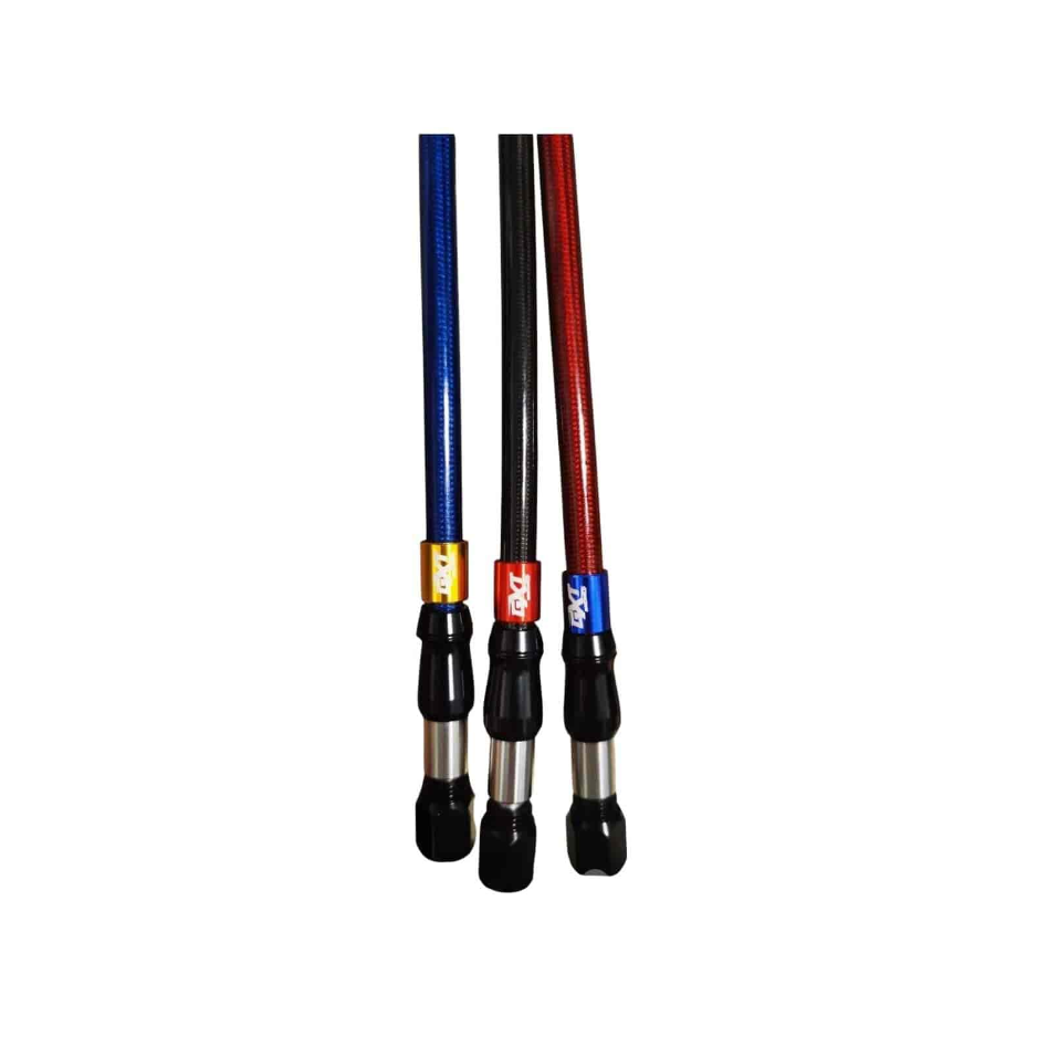 GXT Teflon Brake Hose Adjustable Imported Quality (950mm Red)