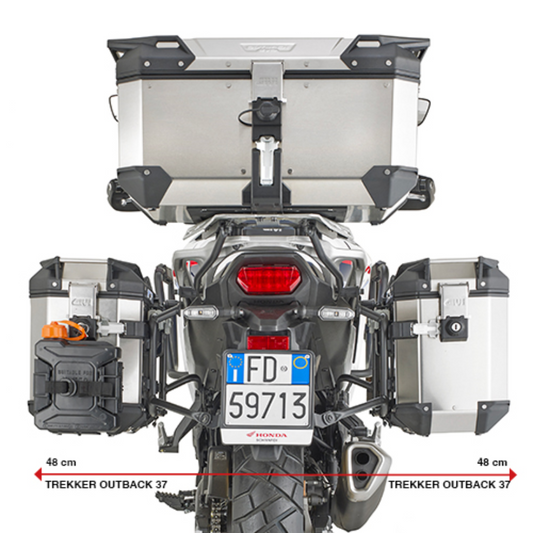 Givi Specific Pannier Holder for Honda Transalp 750-PLO1201CAM