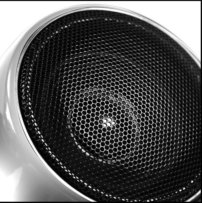 Go Hawk 2 Channel 4 Inch Speakers With Inbuilt Amplifier Chrome (600 Watts)