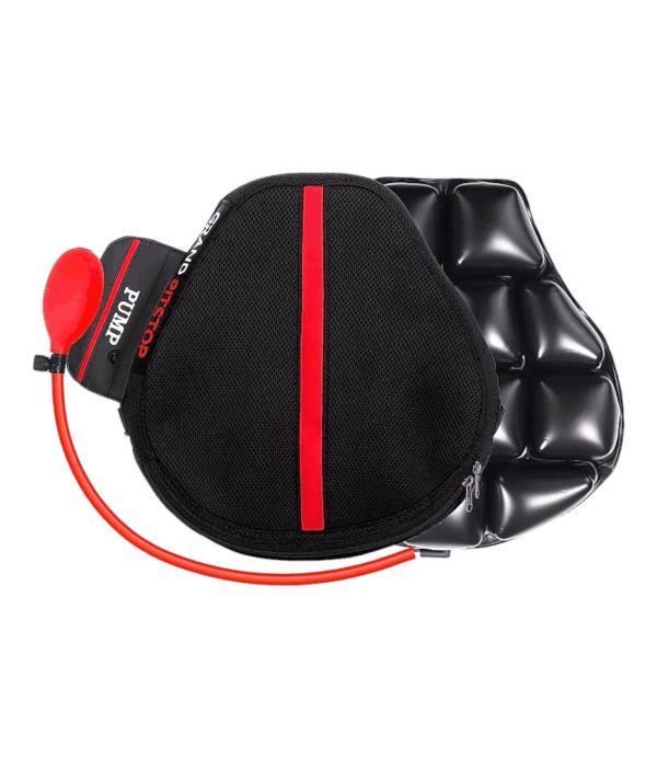 Grand Pitstop - Air Comfy Seat Cushion Cruiser for Motorcycle (Premium With Pump)