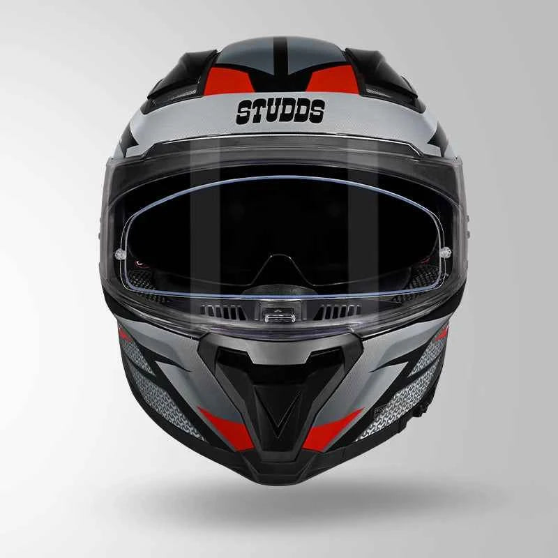 Studds-Helios D2 Circuit Decor Helmet (Black & Red)