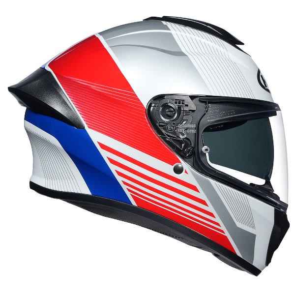 HJC C71 (C7X) Morix Helmet (White Blue & Red)