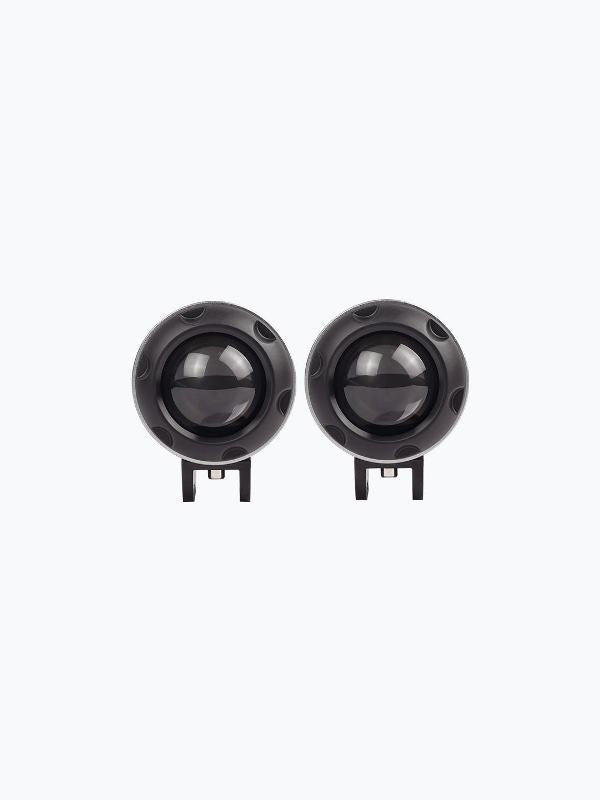 HJG Single LED Grey Round Lense Fog Light Pair 40W-FOG13748