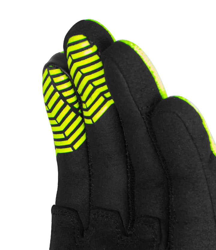 Helium GT Gloves - Black HI-VIZ Green