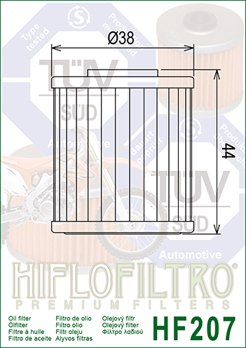 HiFlo Oil Filter 207 (HF207)