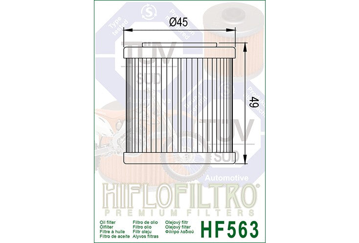 HiFlo Oil Filter 563 (HF563)