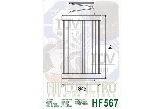 HiFlo Oil Filter 567 Standard (HF567)