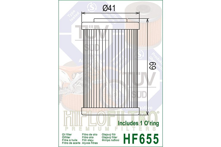 HiFlo Oil Filter 655 Standard (HF655)