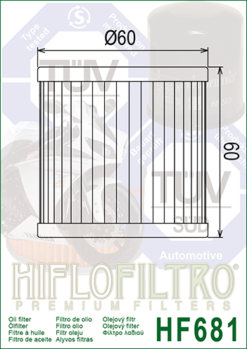 HiFlo Oil Filter 681 (HF681)