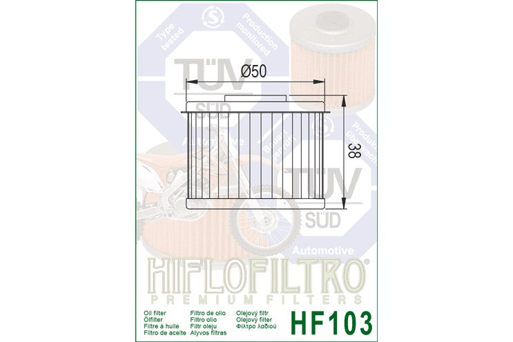 HiFlo Oil Filter (HF103)
