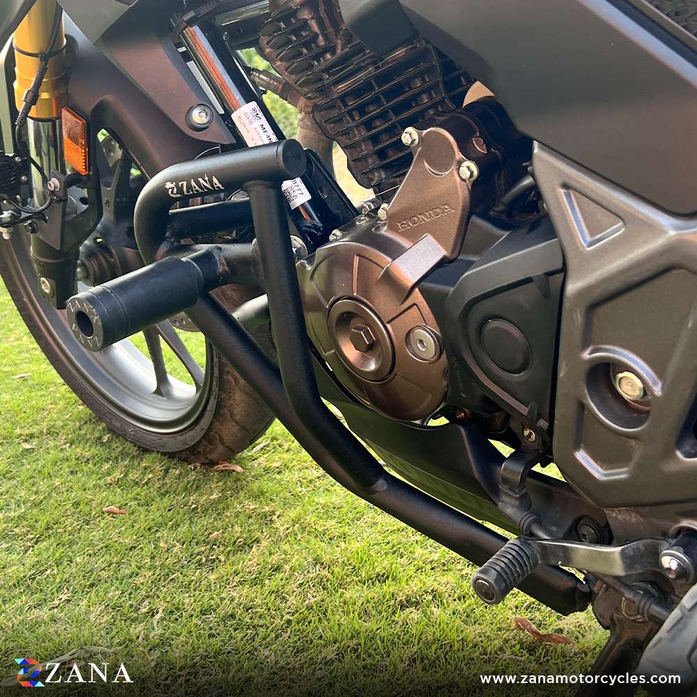 Crash Guard with Slider - Texture Matt Black - HONDA CB300F - ZI-8273 - Riders Junction