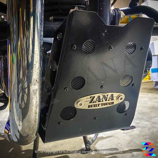 Retro Sump Guard CB350 H'NESS / Bash Plate Black - ZANA - ZI-8081