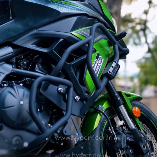 Hyperrider-Kawasaki Versys 650 Crash Guard (Black)-HRV65006S