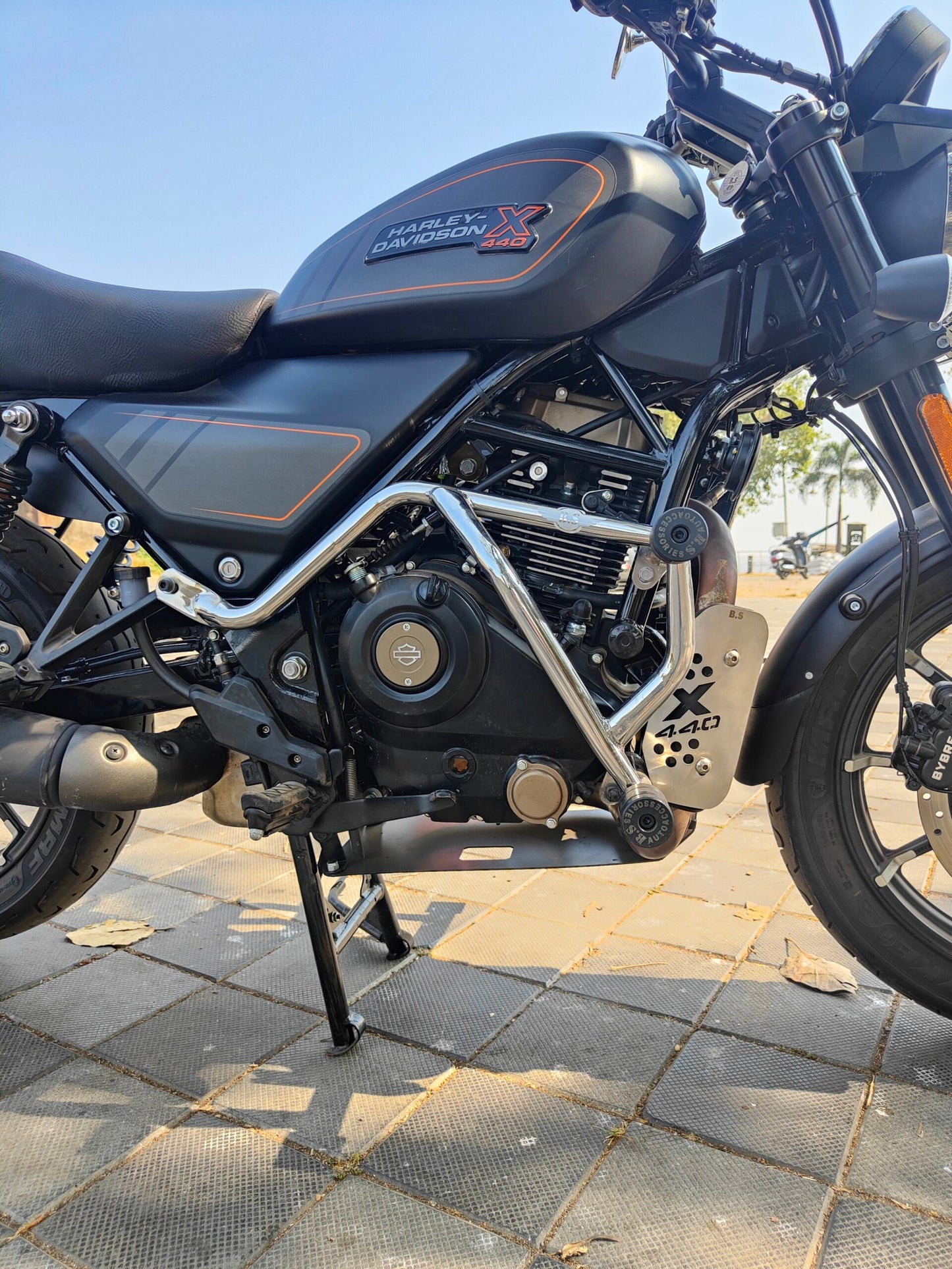 Crash Guard for Harley Davidson X 440 - Chrome Finish - Riders Junction