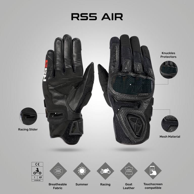IXON RS5 AIR Gloves - Black
