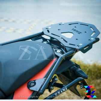 KTM Adventure 390 - Top Rack With Plate Matt Black- Type 2 - ZANA - ZI-8007
