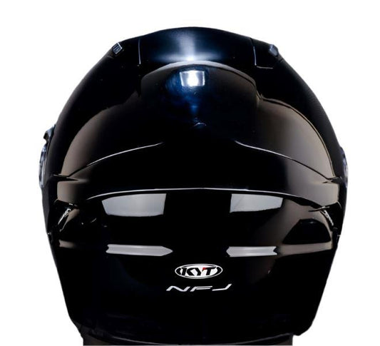 KYT NFJ Plain Gloss Black-Helmet