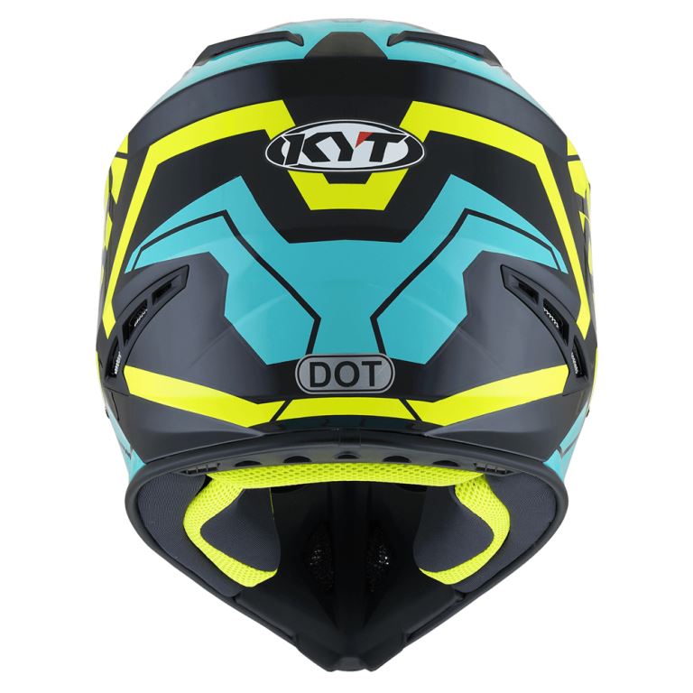 KYT Off Road - Jumpshot Black/Aqua - Off Road Helmet