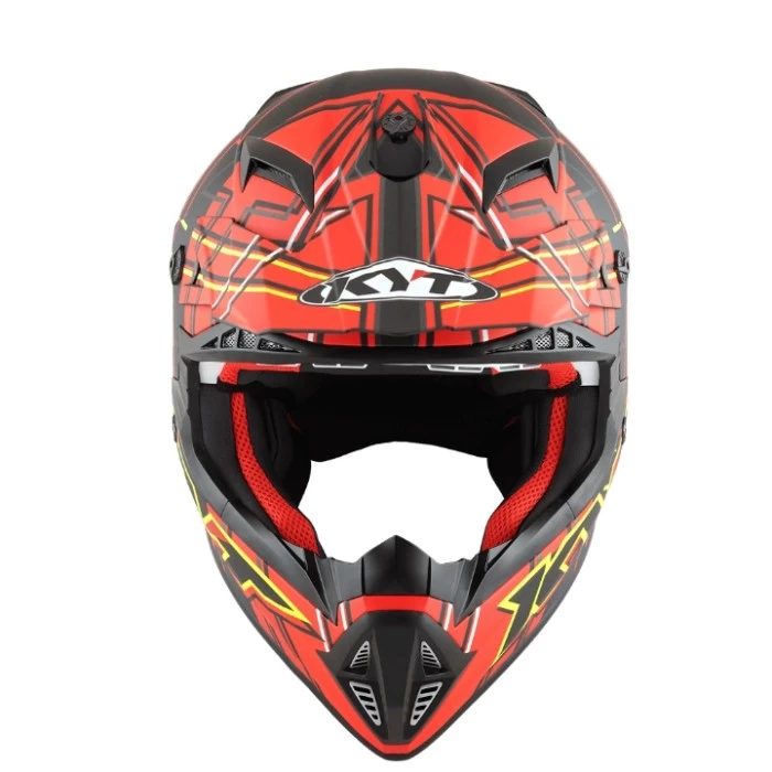 KYT Off Road - Jumpshot Matt Black-Red - Off Road Helmet
