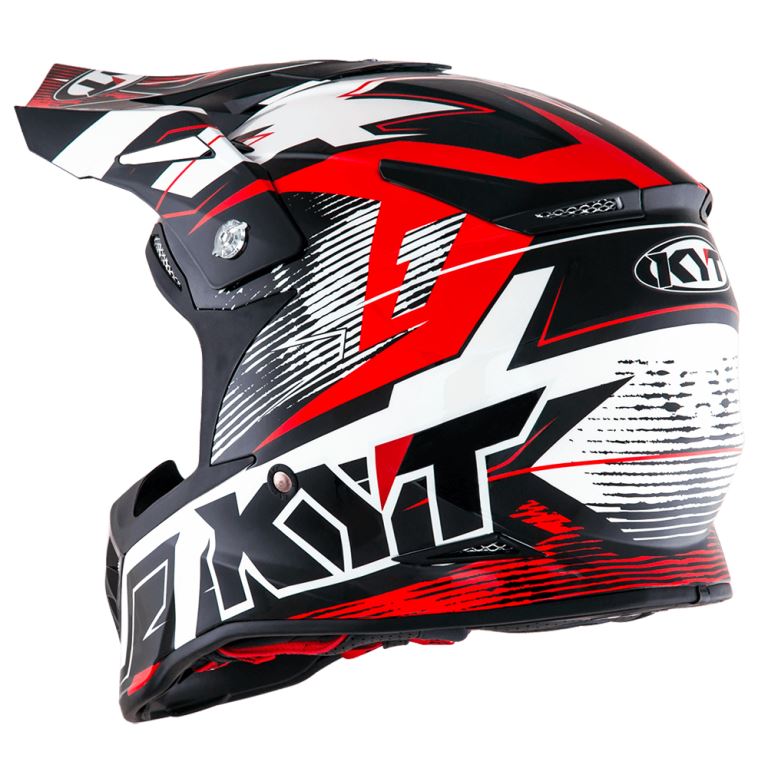 KYT Off Road - Skyhawk Digger White/Red - Off Road Helmet
