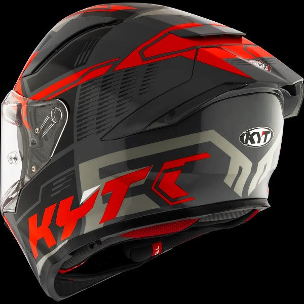 KYT R2R Pro Helmet Octane Gloss Black Red
