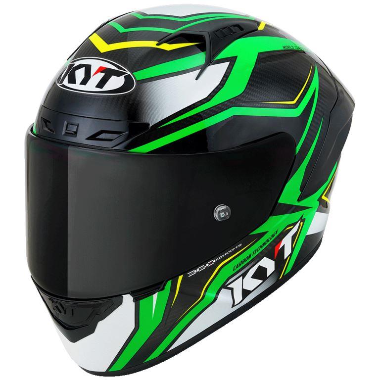 KYT Racing - NZ-Race Carbon Stride Green Fluo - Full Face Helmet