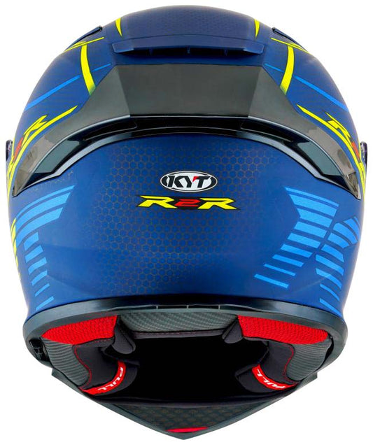 KYT Sport Touring - R2R PRO Concept Matt Blue Yellow - Full Face Helmet