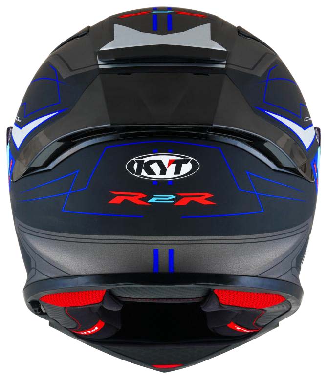 KYT Sport Touring - R2R PRO Led Matt Black Blue - Full Face Helmet