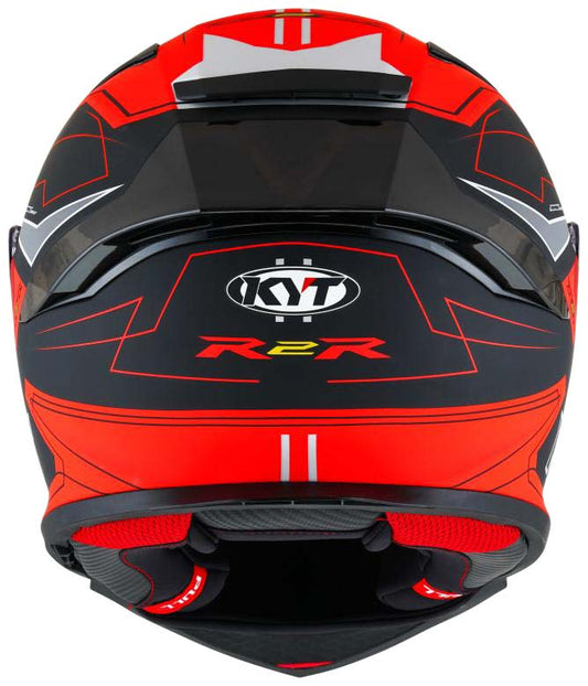 KYT Sport Touring - R2R PRO Led Matt Black Red - Full Face Helmet