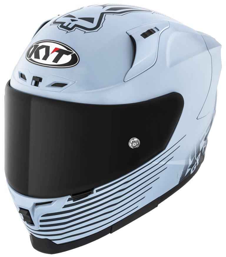 KYT Striker 2V AF37 Livery Gloss Sea Blue Helmet