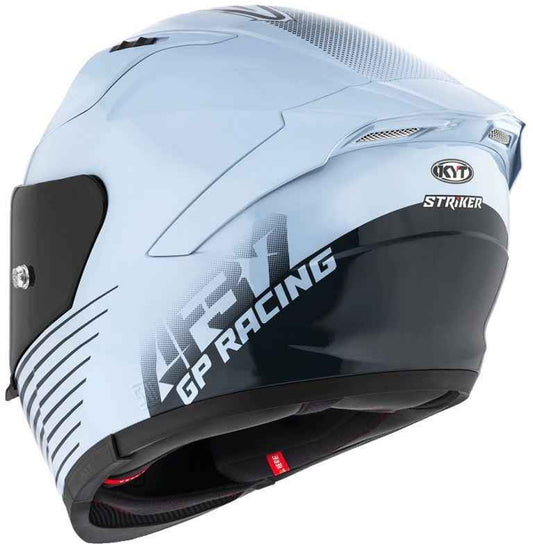 KYT Striker 2V AF37 Livery Gloss Sea Blue Helmet